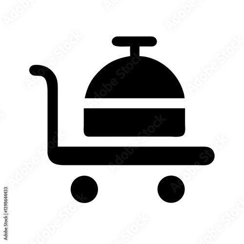 room service  vector flat icon