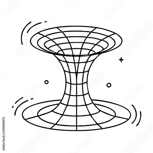 wormhole icon, wormhole vector illustration-simple illustration of wormhole, perfect for wormhole logos and icons
