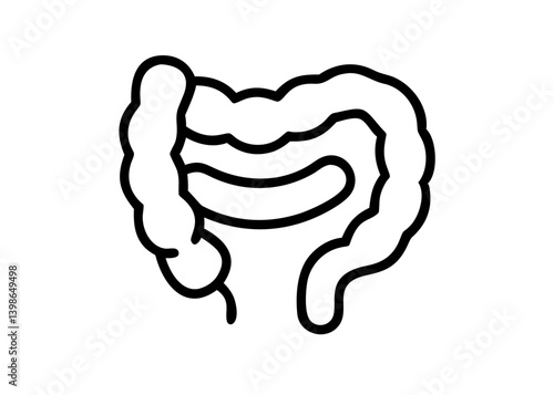 Icons of organs. small intestines