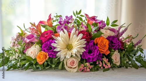 Wallpaper Mural coloful beautiful flowers on the background, colored flowers on abstract background, flower wallpaper Torontodigital.ca