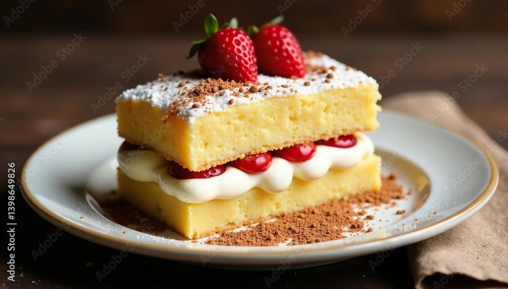Classic Italian dessert, layers of coffee-soaked ladyfingers and mascarpone cream , photography, espresso Classic Italian dessert, layers of coffee-soaked ladyfingers and mascarpone cream , photography, espresso