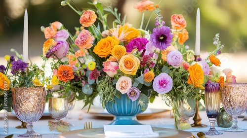 Wallpaper Mural coloful beautiful flowers on the background, colored flowers on abstract background, flower wallpaper Torontodigital.ca