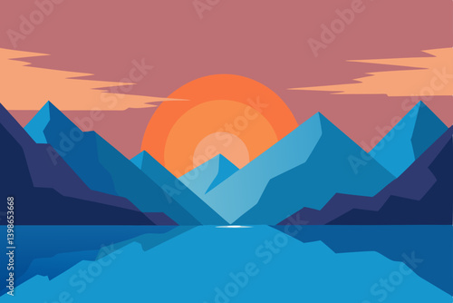 mountain landscape with mountains