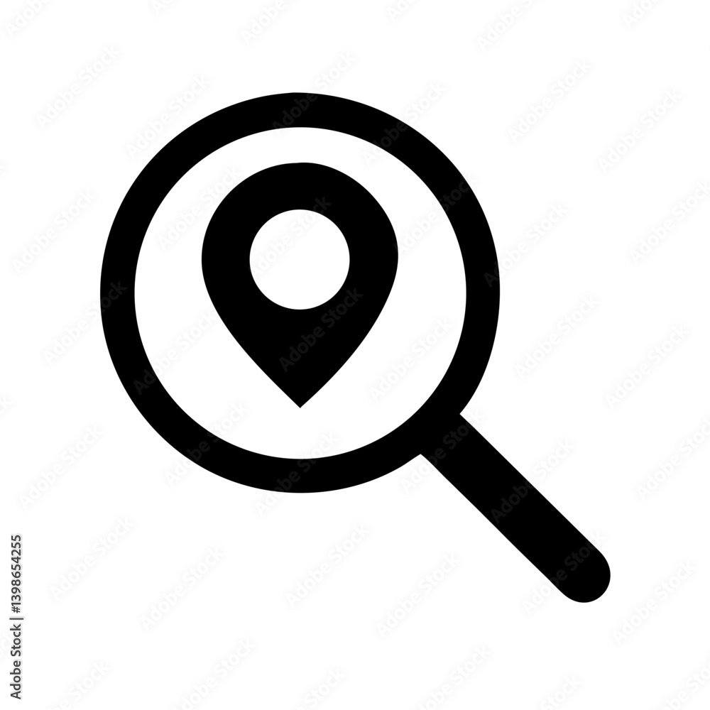 search location vector flat icon search location vector flat icon