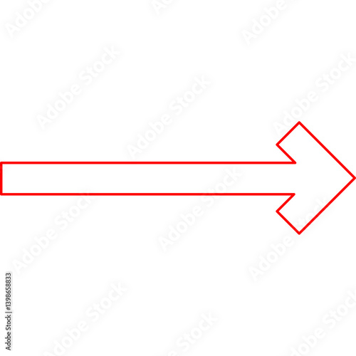 Right Arrow single vector illustration icon