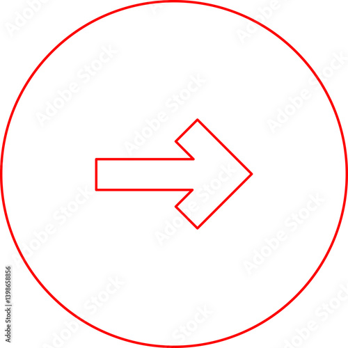 Right single vector illustration icon