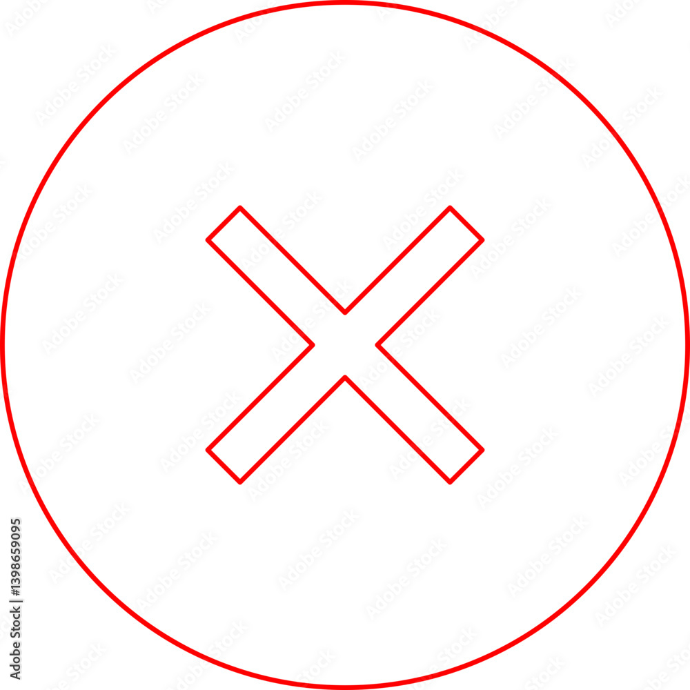 Obraz premium Close single vector illustration icon
