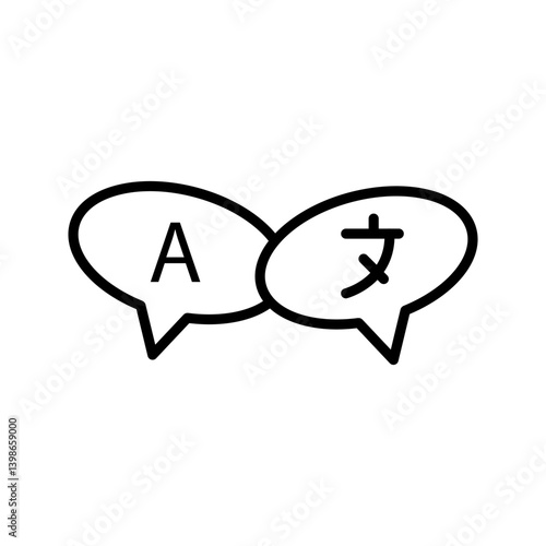 Kumpulan ikon bahasa. Berisi ikon komunikasi, terjemahan, ucapan, non-verbal, menulis, berbicara, kamus, teks, keterampilan bahasa dan kosa kata. Koleksi ikon padat.
