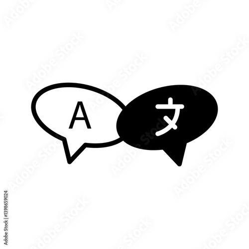 Kumpulan ikon bahasa. Berisi ikon komunikasi, terjemahan, ucapan, non-verbal, menulis, berbicara, kamus, teks, keterampilan bahasa dan kosa kata. Koleksi ikon padat.