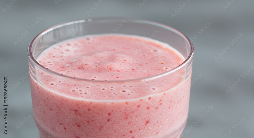 Refreshing Strawberry Banana Smoothie Served in a Glass Refreshing Strawberry Banana Smoothie Served in a Glass