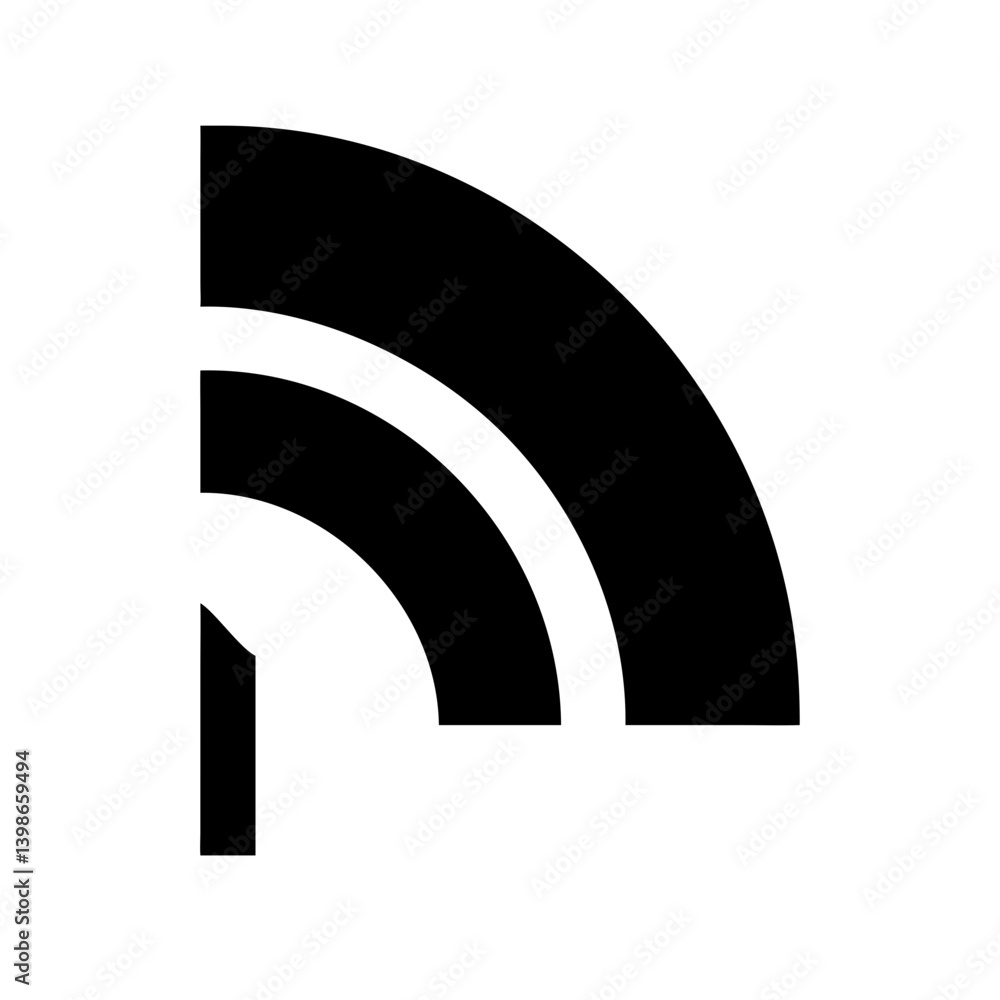signal alt glyph vector flat icon signal alt glyph vector flat icon