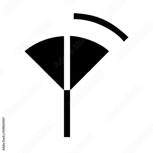 signal alt  glyph  vector flat icon
