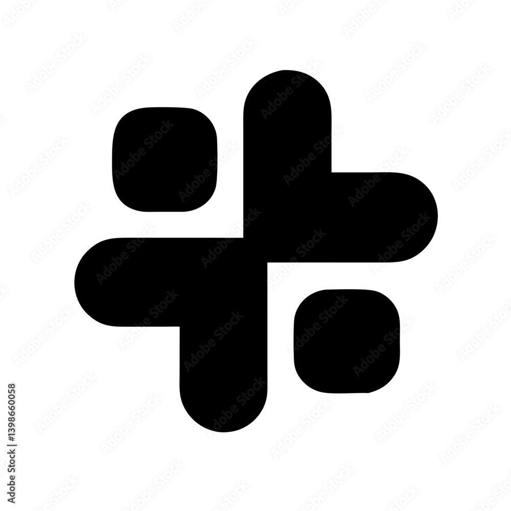 Fototapeta premium slack glyph vector flat icon