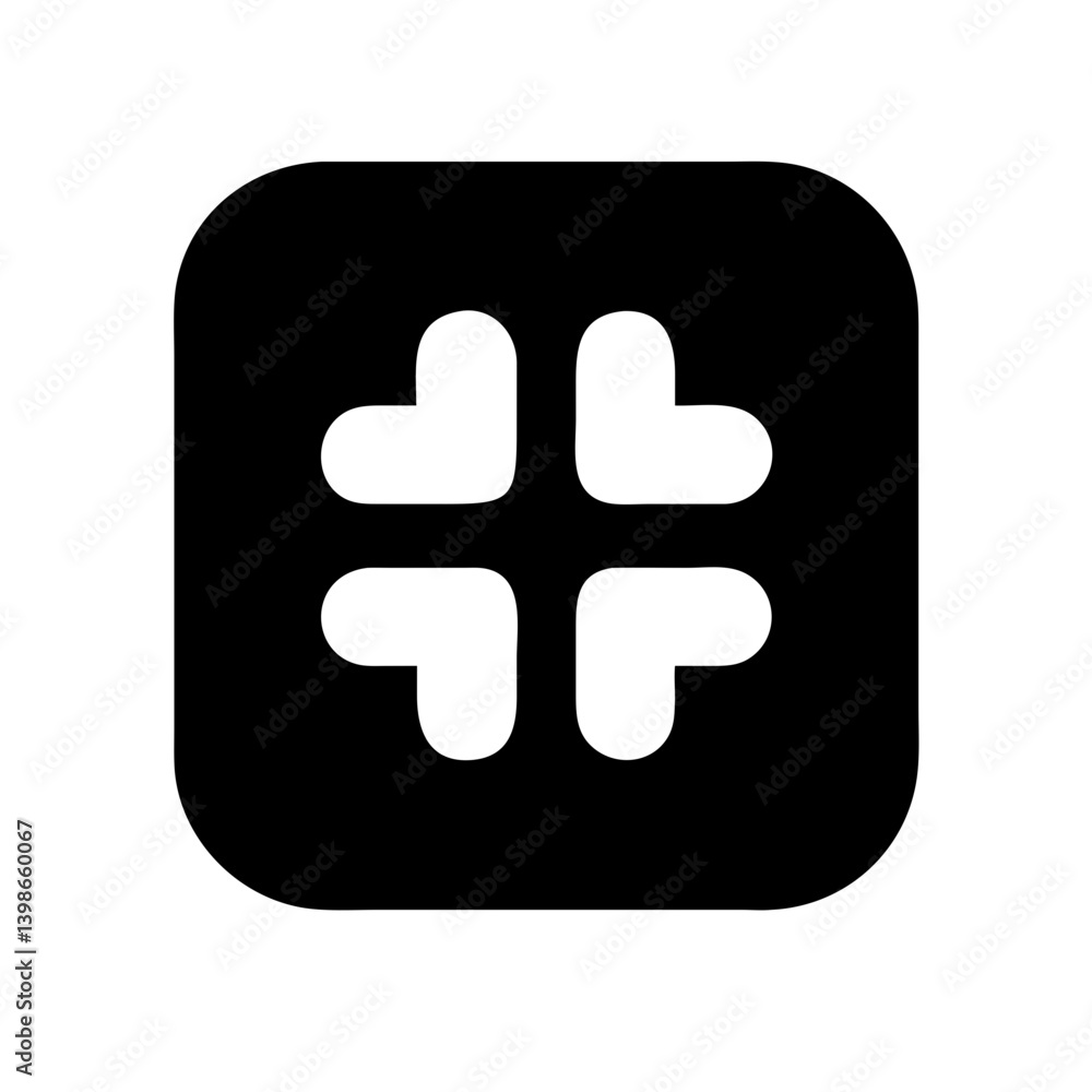 Obraz premium slack vector flat icon