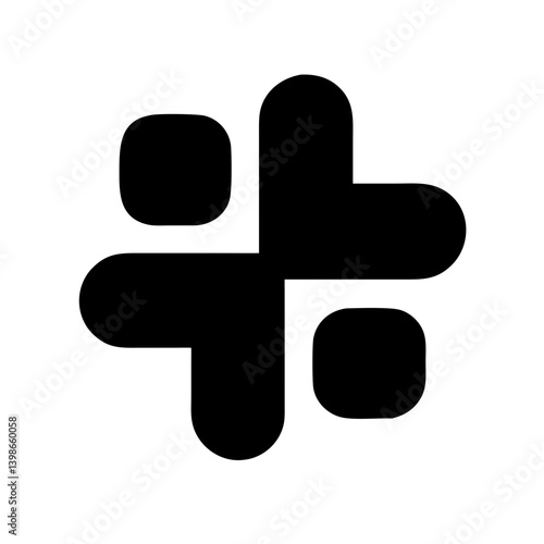 slack glyph  vector flat icon