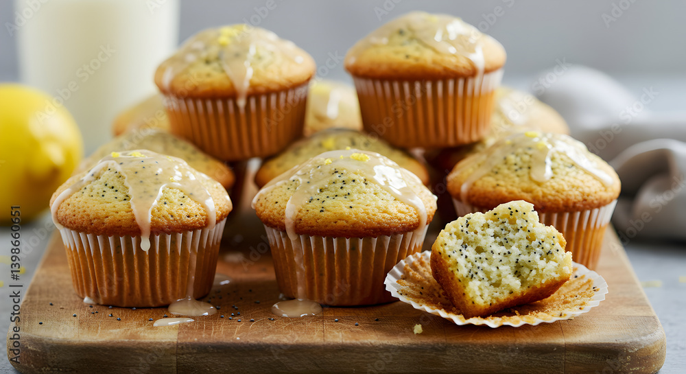 Delicious Gluten Free Lemon Poppy Seed Muffins With Sweet Glaze Delicious Gluten Free Lemon Poppy Seed Muffins With Sweet Glaze