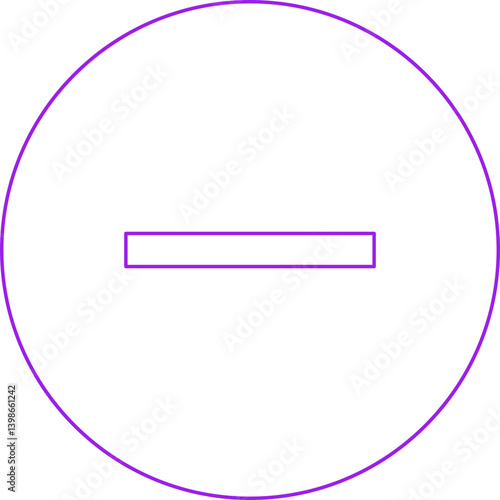 Minus single vector illustration icon