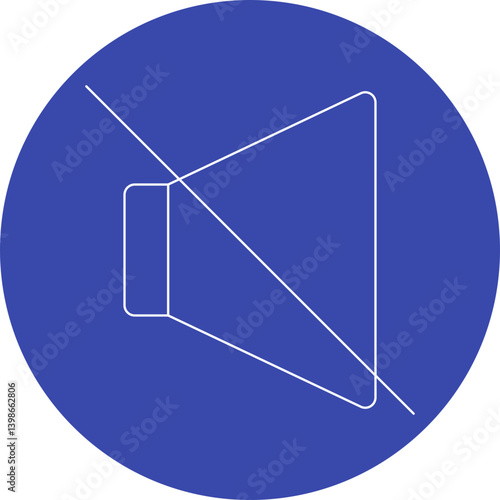 Mute single vector illustration icon