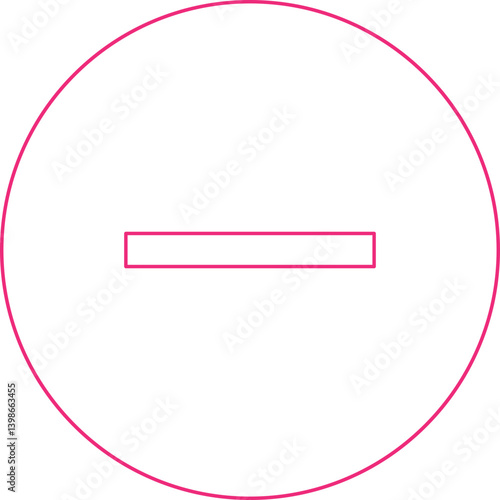 Minus single vector illustration icon