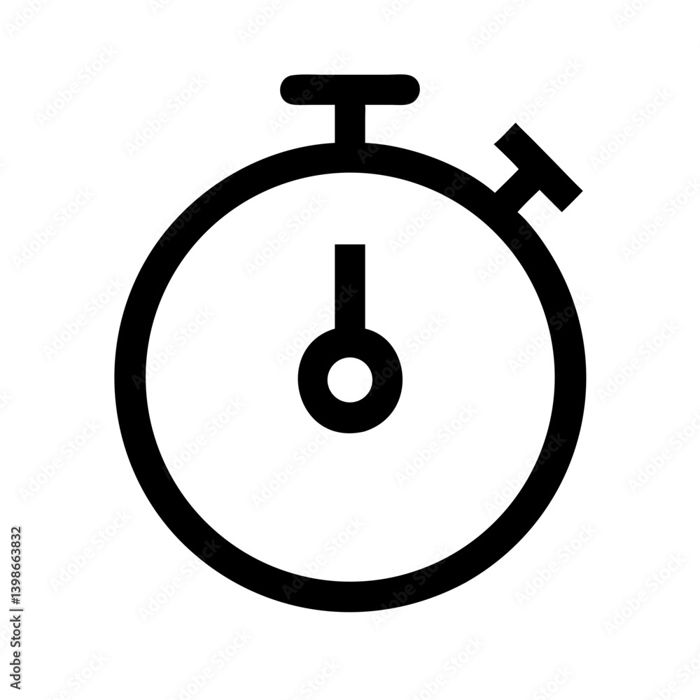 stopwatch vector flat icon stopwatch vector flat icon