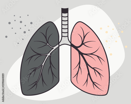 Healthy Lung Versus Smoker's Lung: Visual Comparison of Respiratory Health