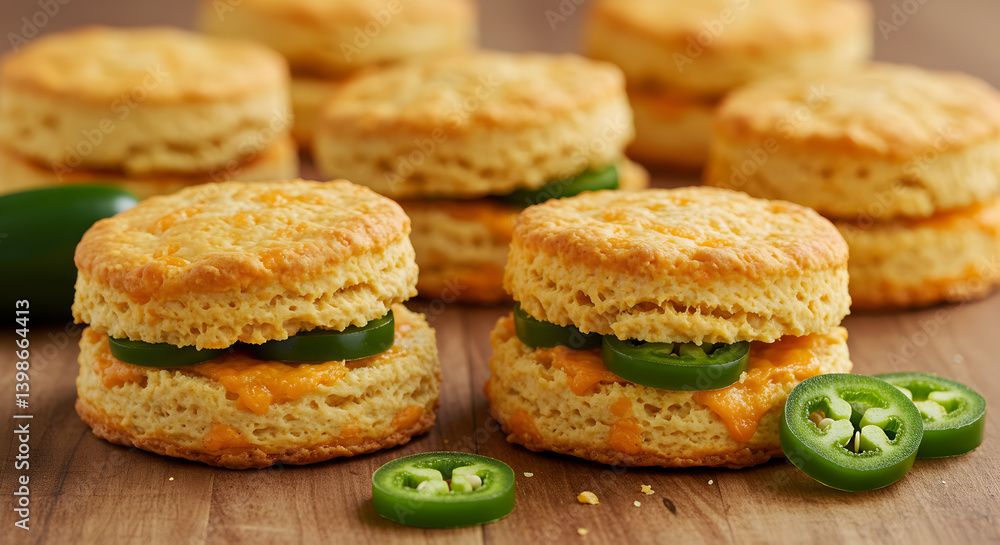 Delicious Gluten Free Cheddar Biscuits with Spicy Jalape?o Slices Delicious Gluten Free Cheddar Biscuits with Spicy Jalape?o Slices