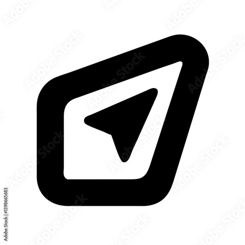 telegram free interface icon  vector flat icon