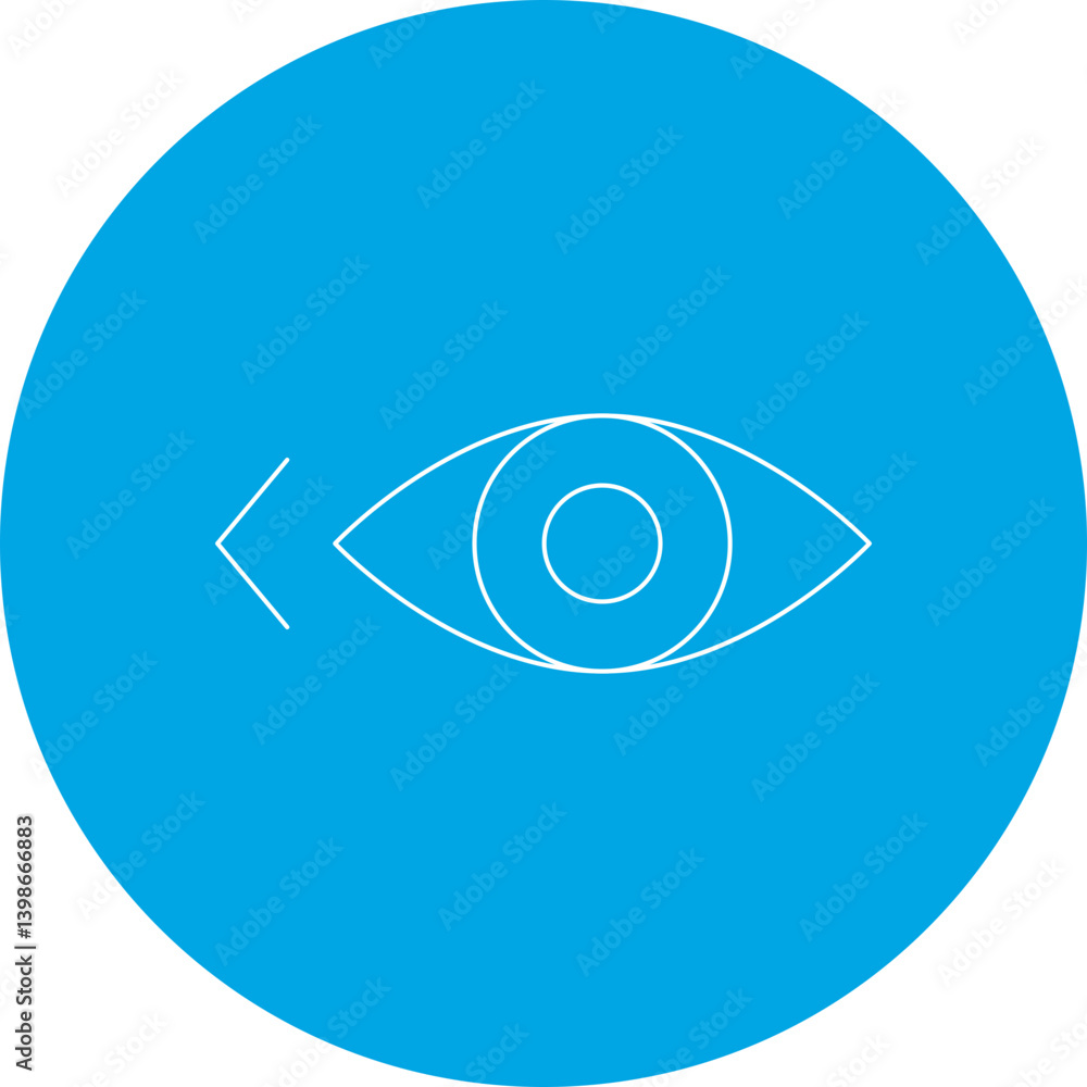 Look Left single vector illustration icon Look Left single vector illustration icon