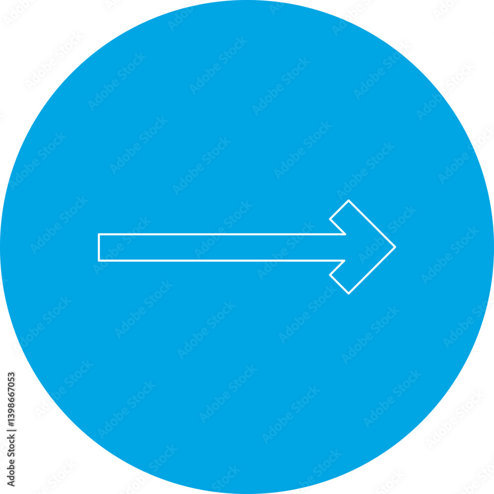 Right Arrow single vector illustration icon Right Arrow single vector illustration icon