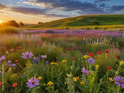 field of wild flowers 