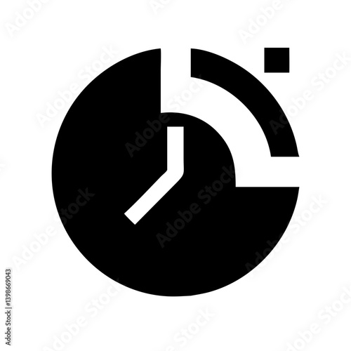 time past glyph  vector flat icon