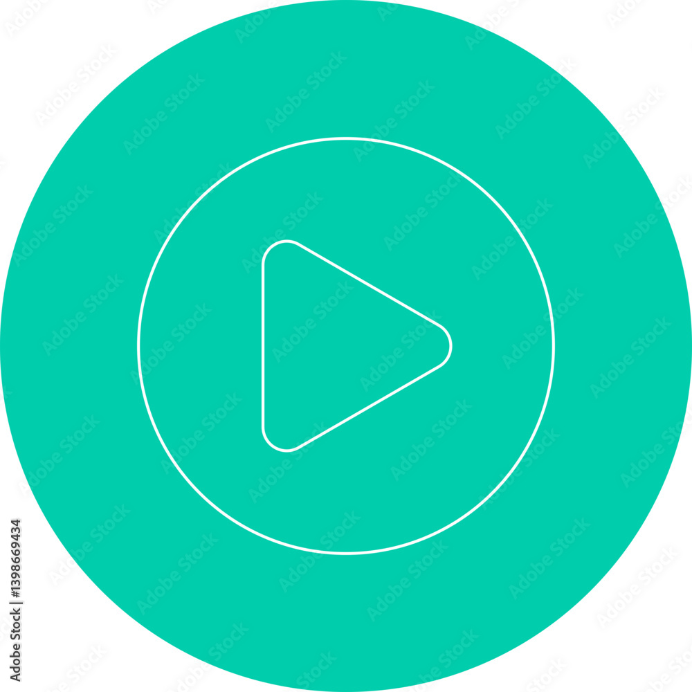 Play single vector illustration icon Play single vector illustration icon
