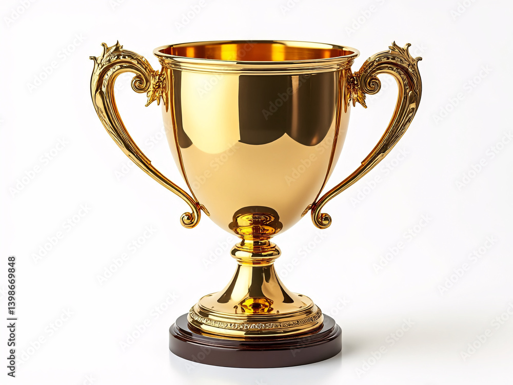gold cup isolated on white gold cup isolated on white