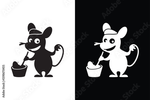 Ratatouille icon vector on White Background ,Vector Art Illustration on white background.