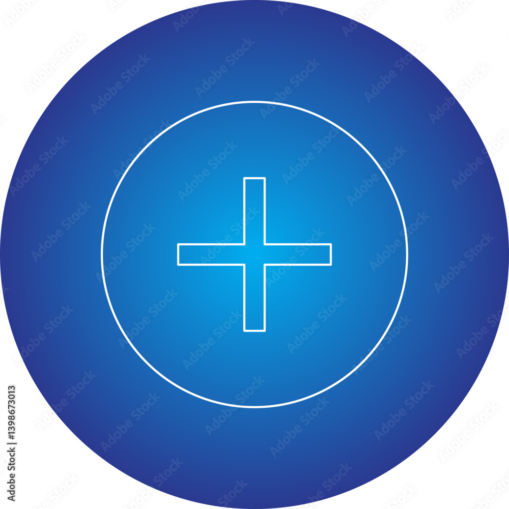 Plus single vector illustration icon Plus single vector illustration icon