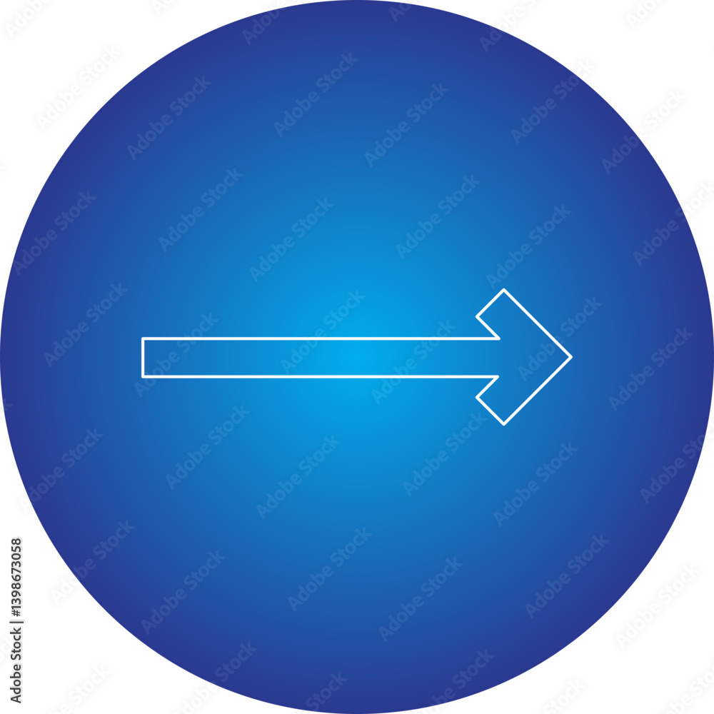 Right Arrow single vector illustration icon Right Arrow single vector illustration icon