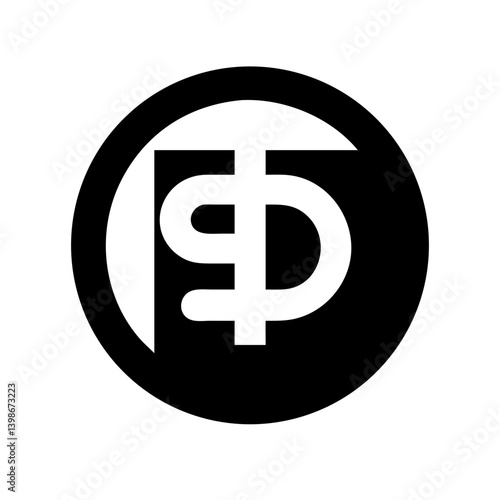 usd circle glyph  vector flat icon