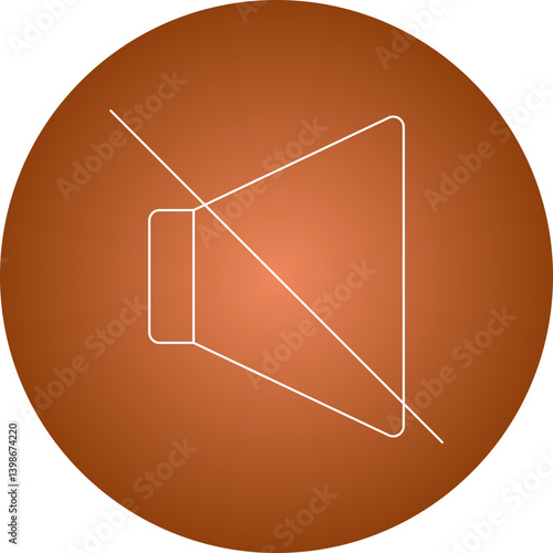 Mute single vector illustration icon