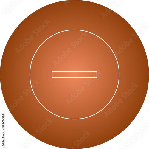 Minus single vector illustration icon