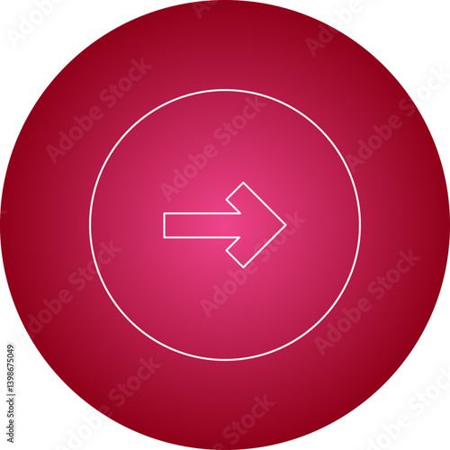 Right single vector illustration icon