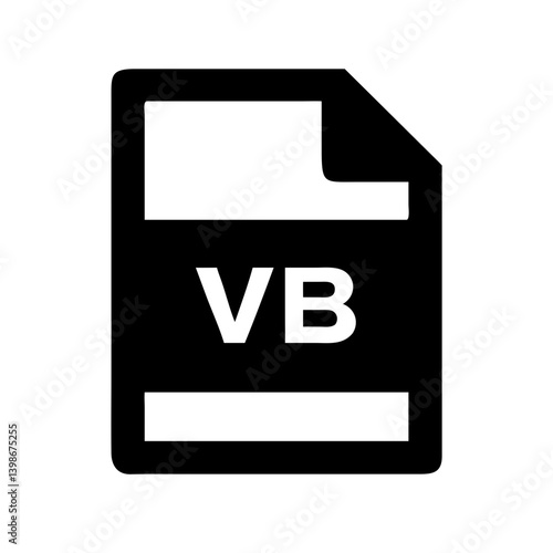 visual basic  vector flat icon