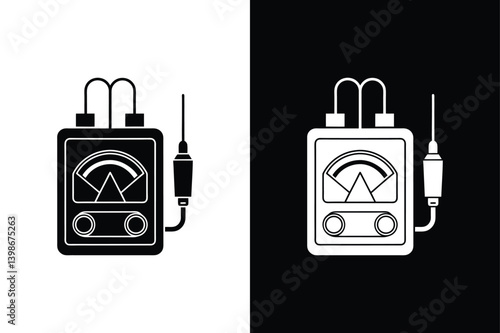 Phase tester icon vector on White Background ,Vector Art Illustration on white background.