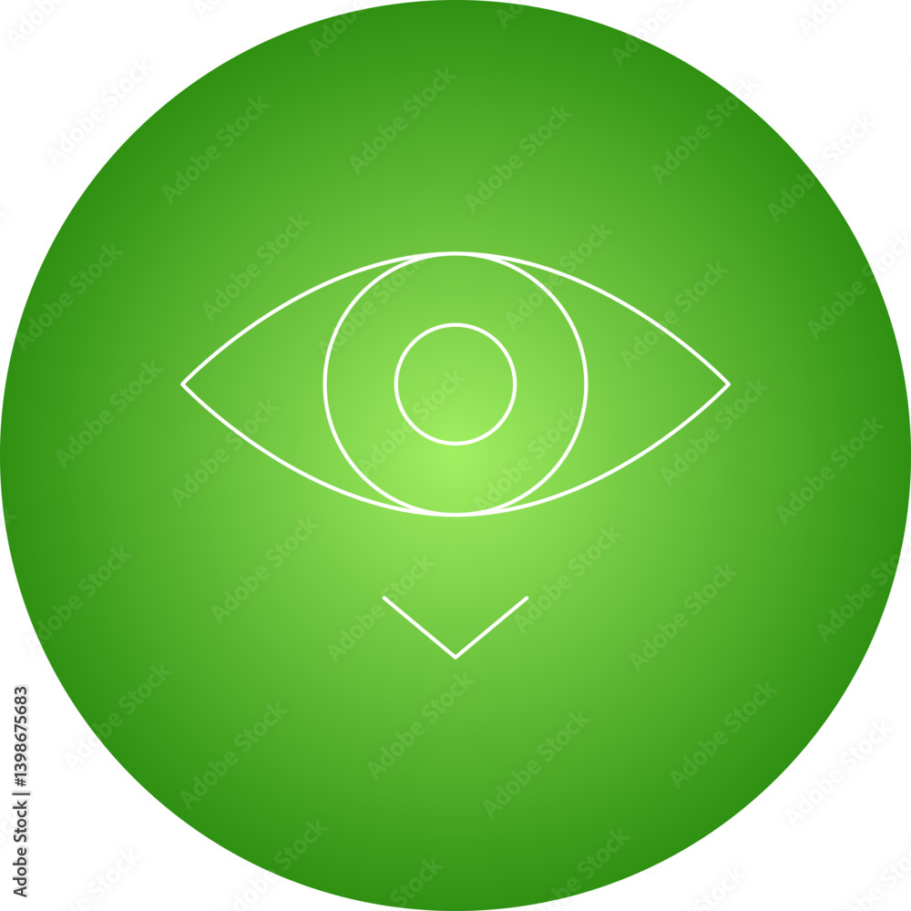 Look Down single vector illustration icon Look Down single vector illustration icon