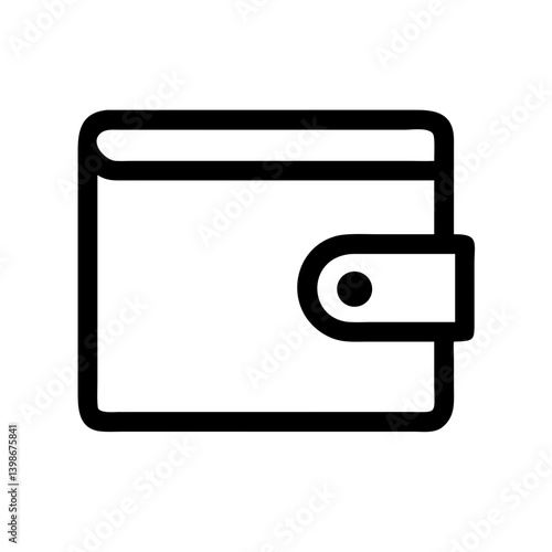 wallet  vector flat icon