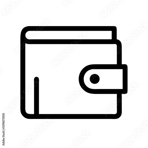 wallet  vector flat icon