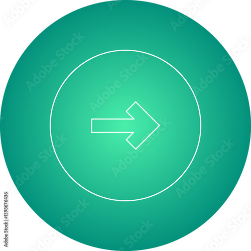 Right single vector illustration icon