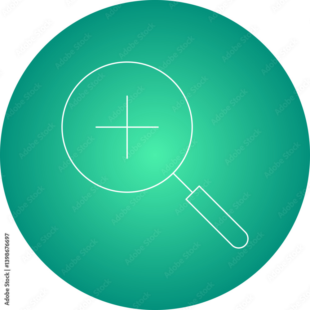 Fototapeta premium Zoom Out single vector illustration icon