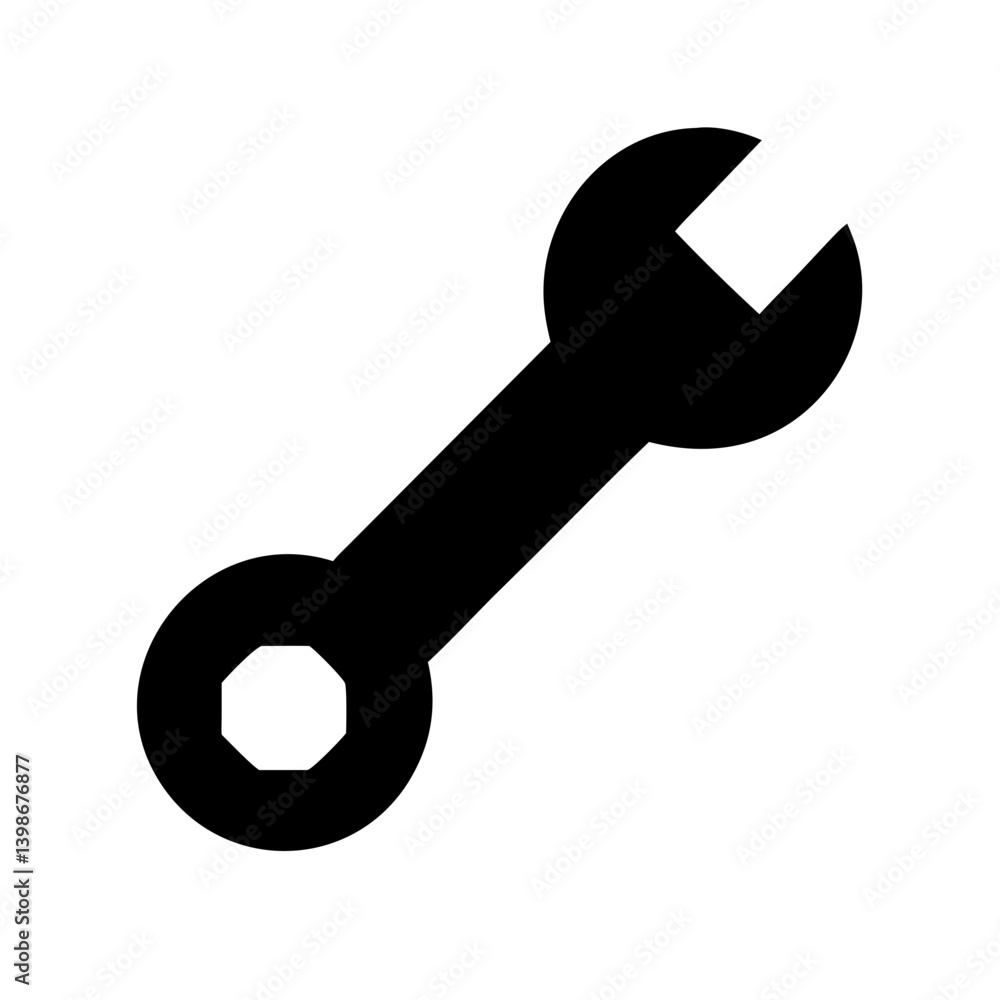 wrench simple vector flat icon wrench simple vector flat icon