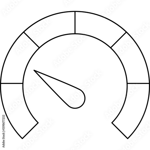 Meter single vector illustration icon