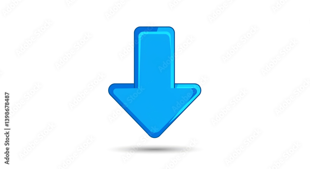 A vibrant blue arrow pointing down, symbolizing a journey downwards, a digital descent, or a click to reveal more, with a subtle drop shadow. A vibrant blue arrow pointing down, symbolizing a journey downwards, a digital descent, or a click to reveal more, with a subtle drop shadow.
